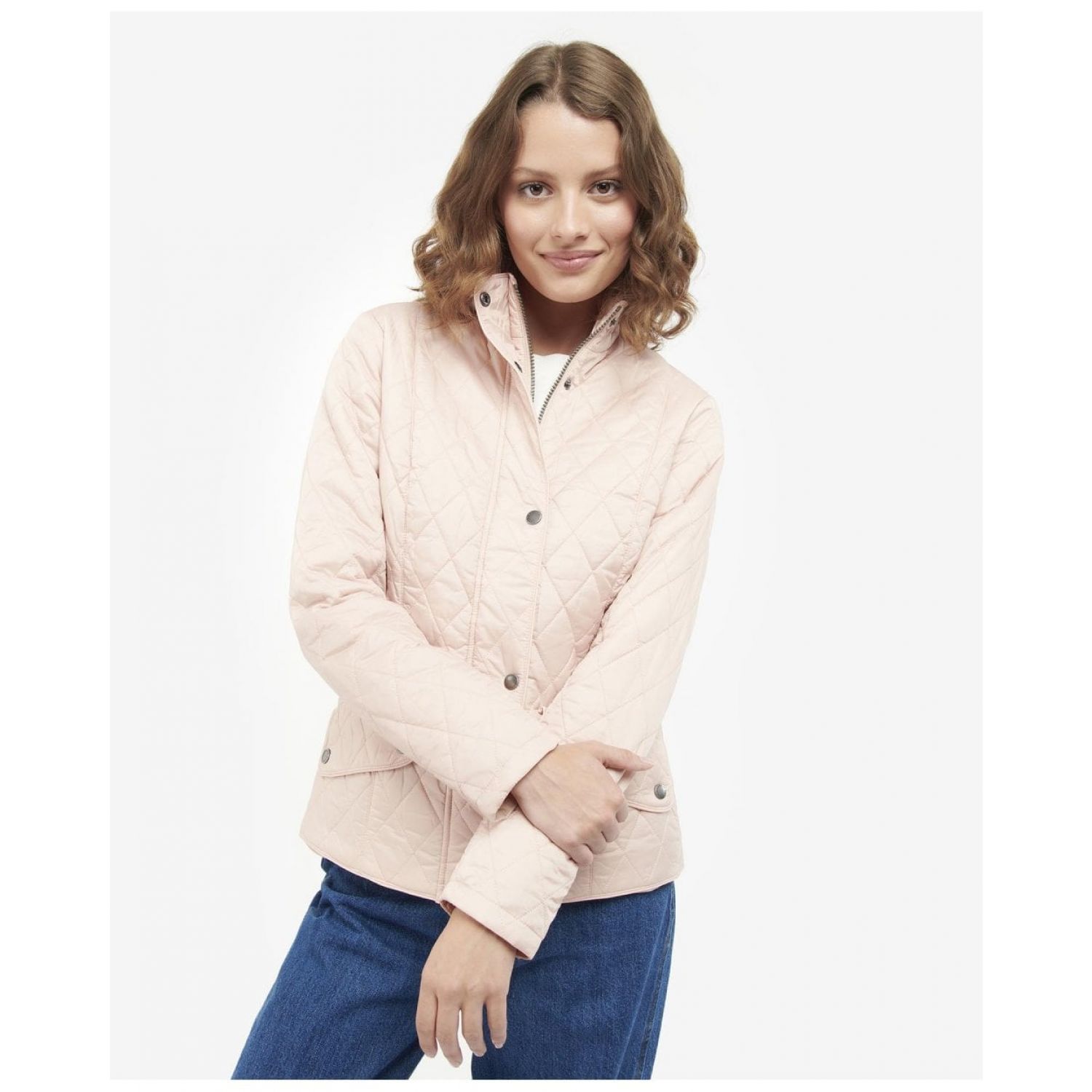 Barbour pink denim sales jacket