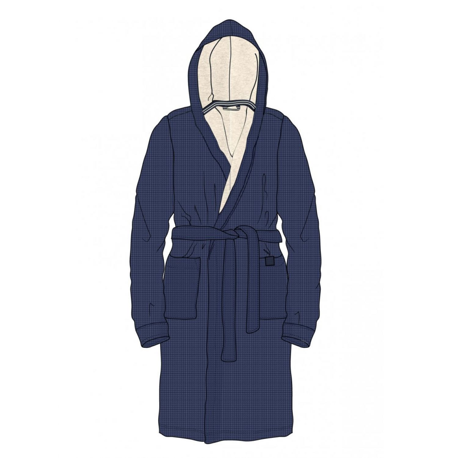 Joules Montague Hooded Dressing Gown 217593