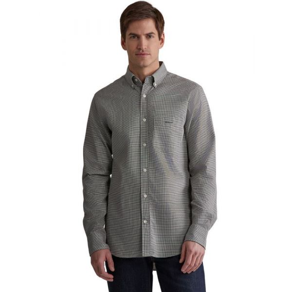 Houndstooth Wool Flannel Shirt