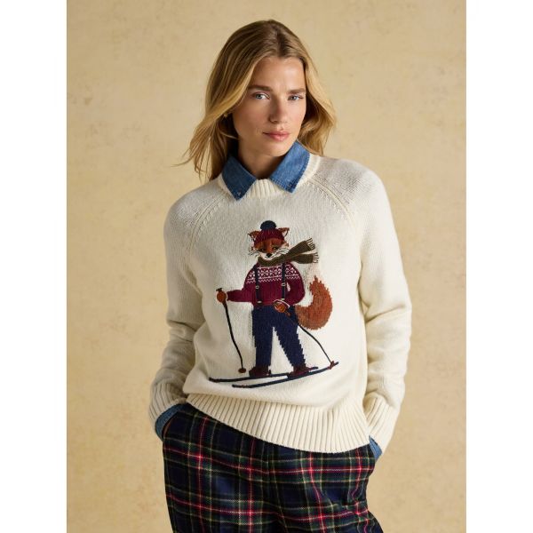 Jonty Ski Intarsia Knitted Jumper
