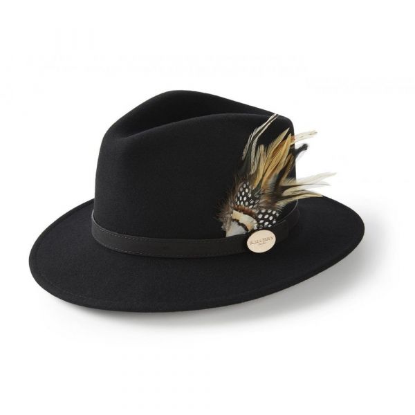 The Suffolk Fedora (Guinea & Pheasant Feather)