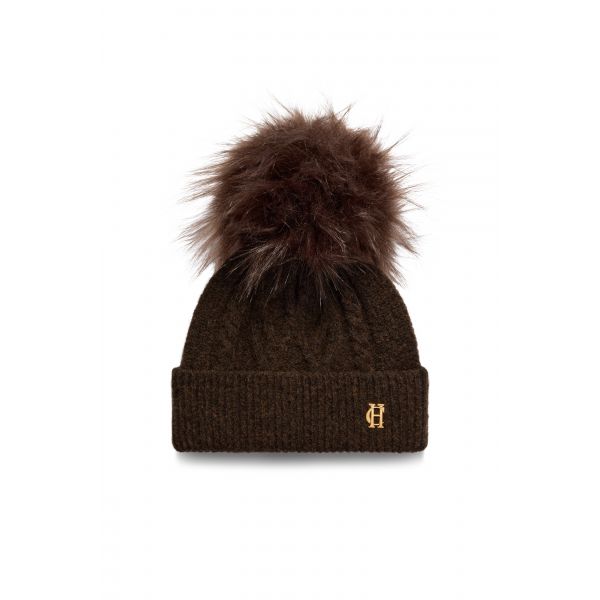 Sloane Cable Bobble Hat