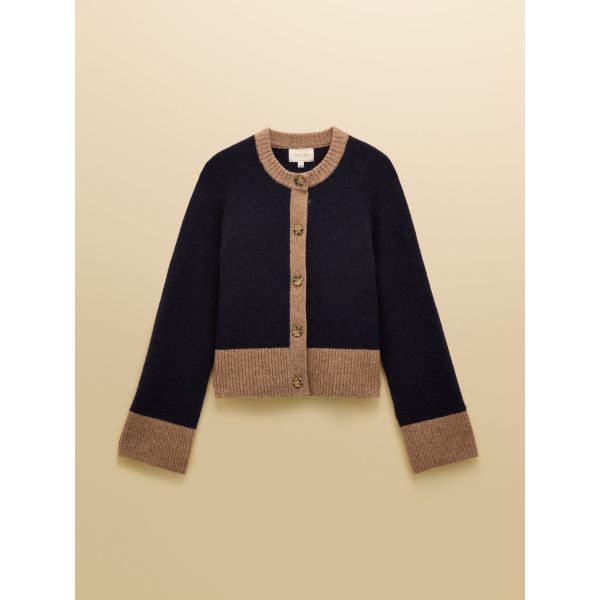 Nora Knitted Round Neck Cardigan