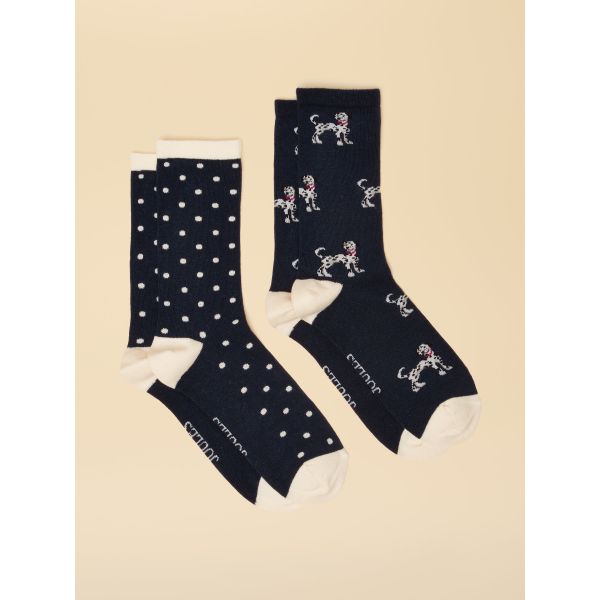 Everyday 2 Pack Cotton Blend Socks