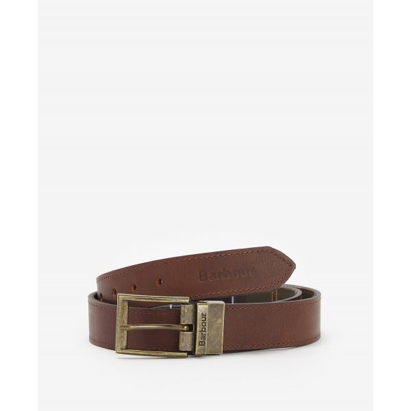 Barbour Reversible Tartan Leather Belt