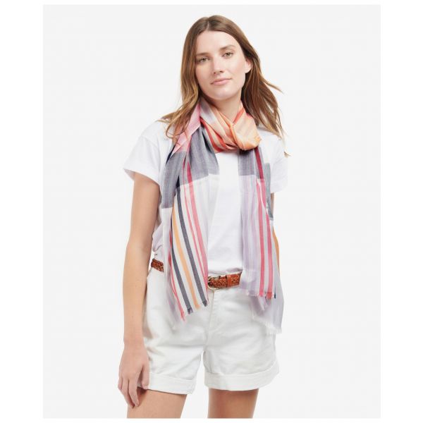 Kendra Check & Stripe Scarf
