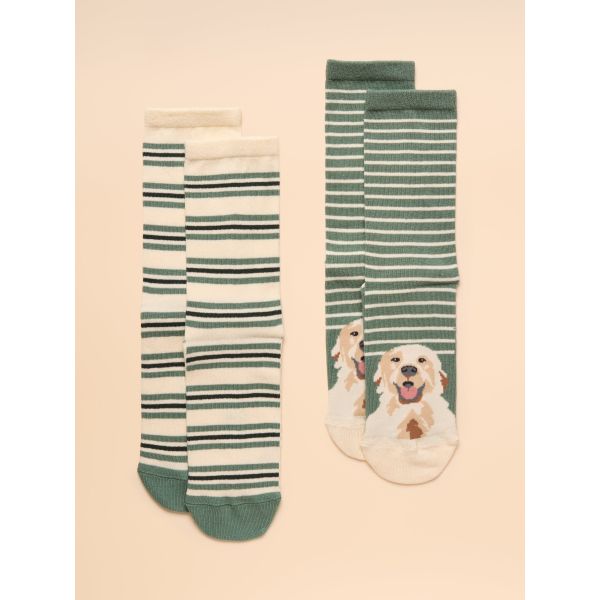 Everyday 2 Pack Cotton Blend Socks