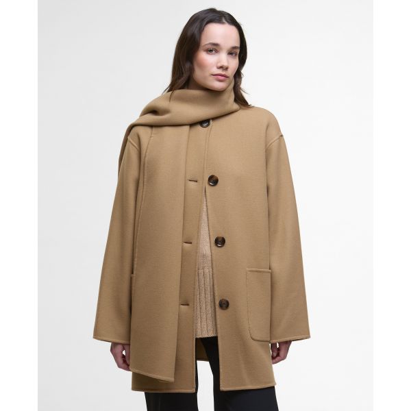 Clementine Wool Scarf Coat