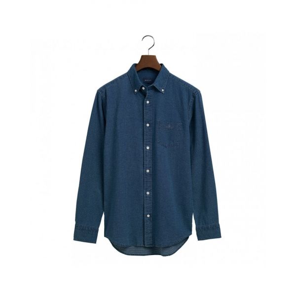 Regular Indigo Dot Shirt