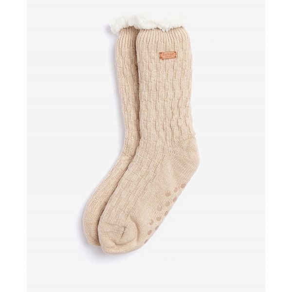 Cable Knit Lounge Socks