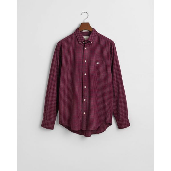 Regular Fit Micro Checked Flannel Shirt