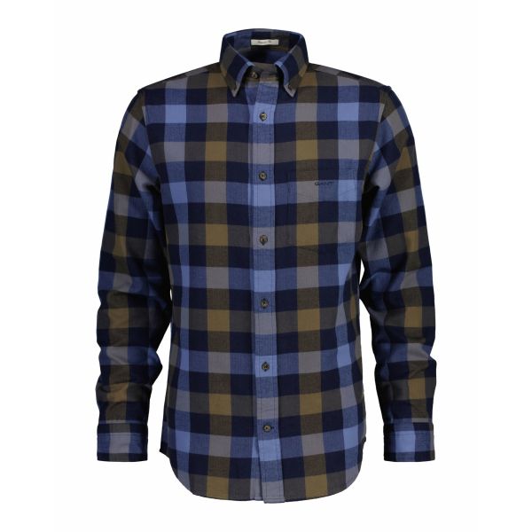 Regular Herringbone Flannel Checked Shirt