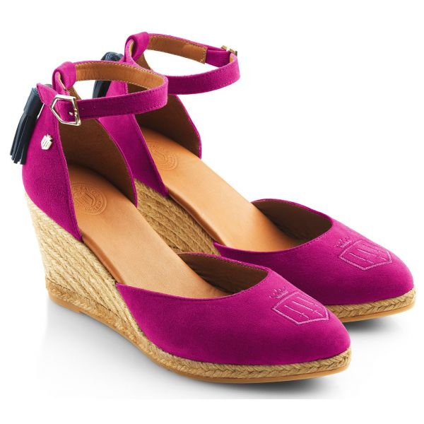 Monaco Suede Wedge Espadrille