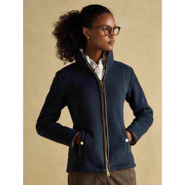 Heritage Navy Regular Zip Through Fleece