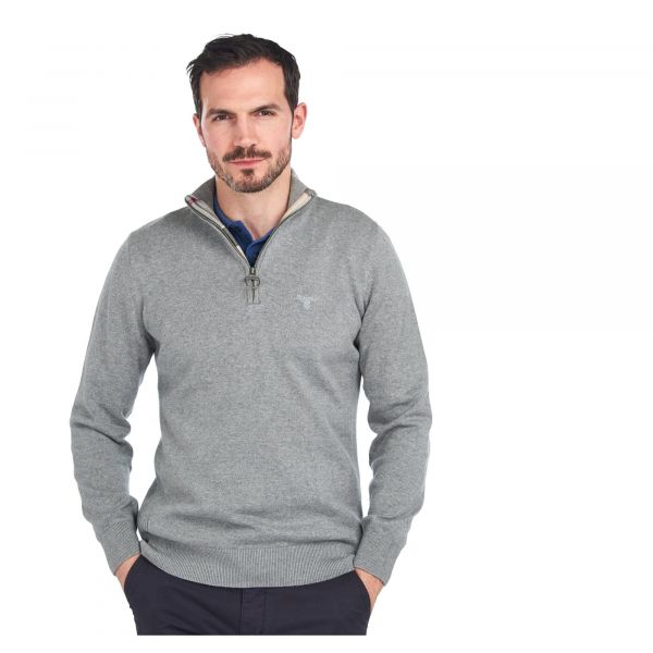 Cotton Half Zip Jumper