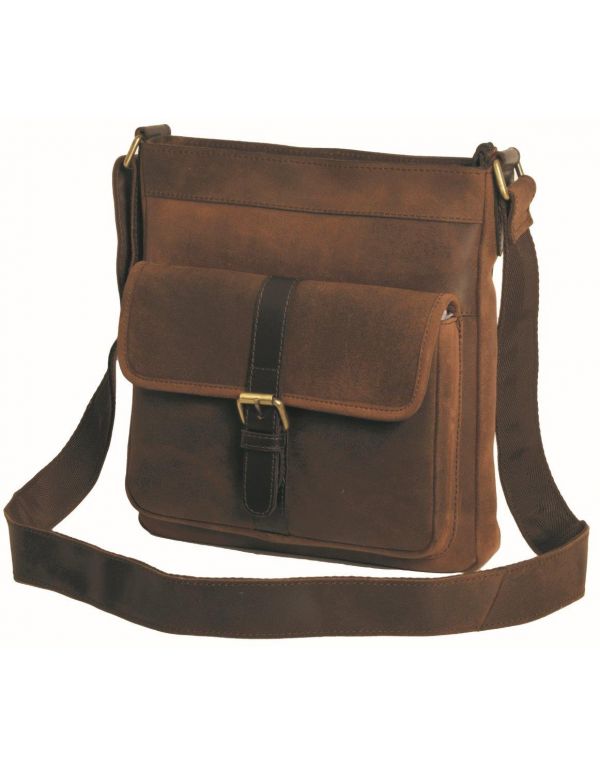 Doug Leather Cross Body Bag