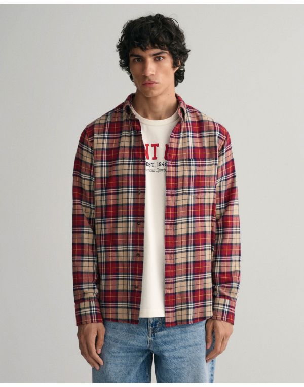 Regular Fit Checked Flannel Shirt