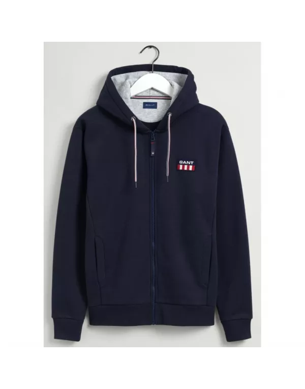 Retro Logo Full Zip Hoodie
