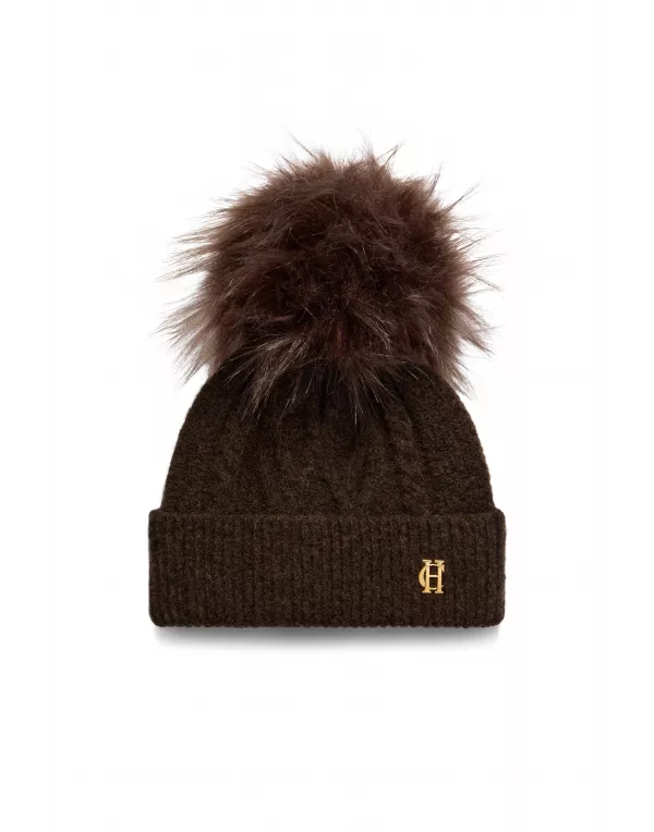 Sloane Cable Bobble Hat