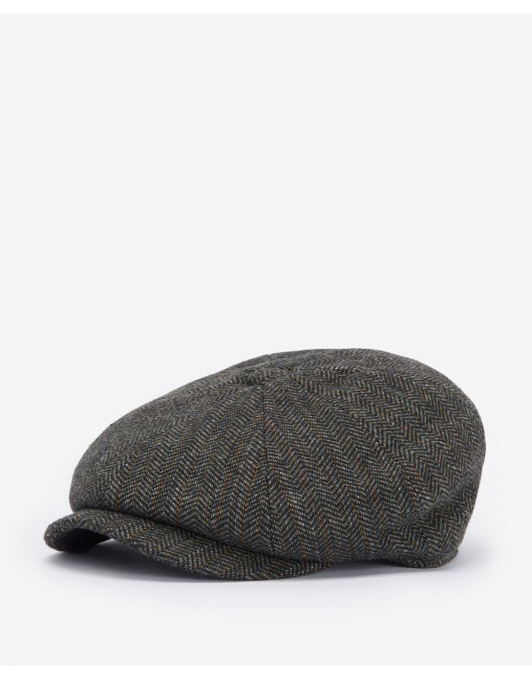Barbour Fyne Tweed Baker Boy Cap