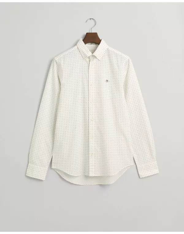 Slim Fit Micro Print Shirt