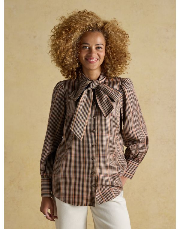 Tabby Tie Neck Blouse