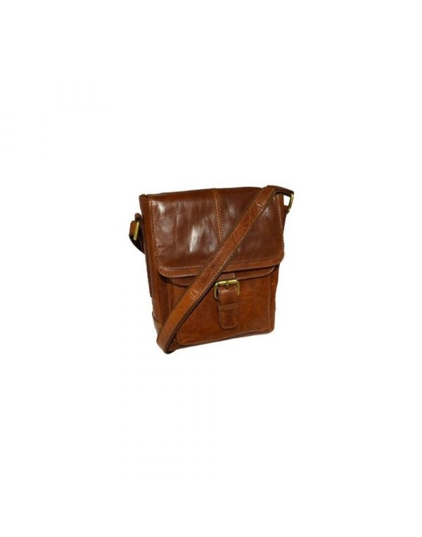Small Leather Cross Body Bag-Honey