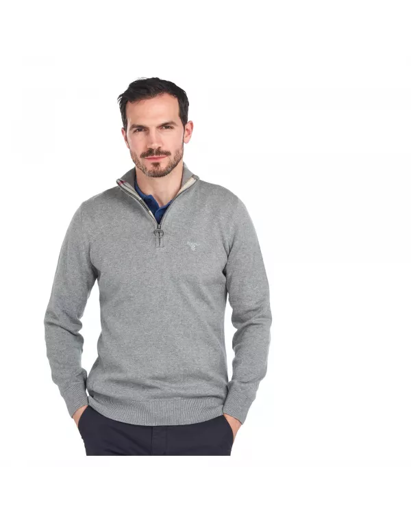 Cotton Half Zip Jumper