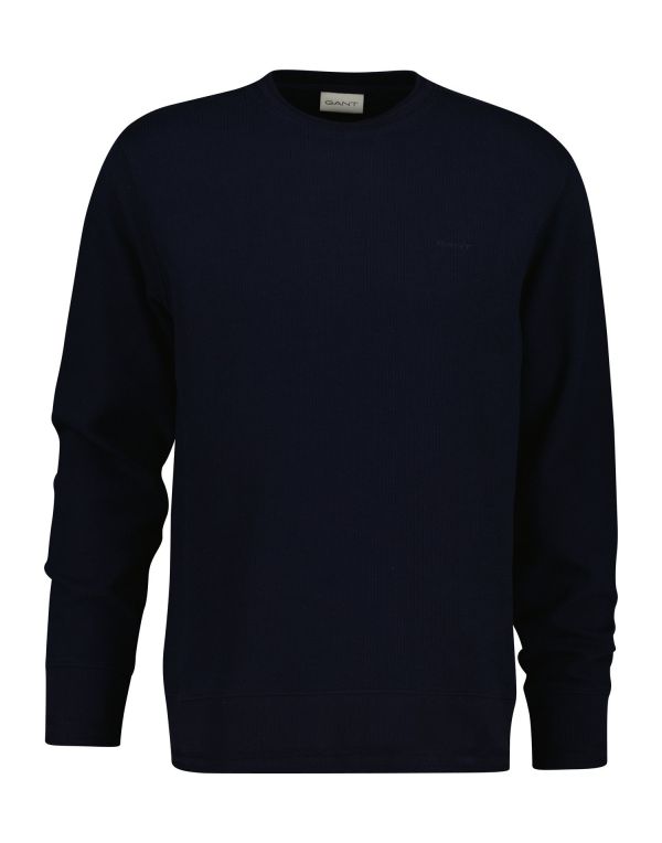 Texture Herringbone Rib C-Neck