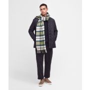 Barbour Wool Cashmere Tartan Scarf