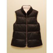 Reversible Faux Fur Brown/Cream Padded Gilet