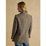 Hackmore Grey Check Relaxed Fit Tweed Wool Blend Blazer