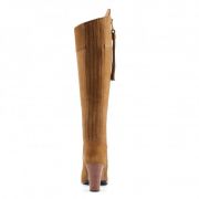 Womens High Heeled Regina Tan Suede