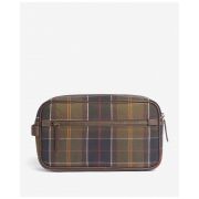 Tartan & Leather Washbag