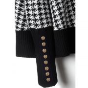 Kingsbury Cape Knit - Houndstooth