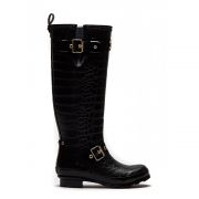 Sherpa Lined Regency Wellington - Black Croc