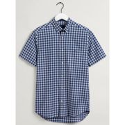 Regular Fit Twill Check Short Sleeve Shirt