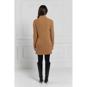 Windsor Cable Mini Dress - Dark Camel