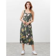 Kimia Button Through Strappy Dress With Waist Tie