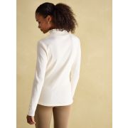 Amy Ribbed Long Sleeve High Neck Jersey Top