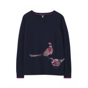 Miranda Luxe Embellished Intarsia Crew Neck Jumper