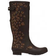 Joules Printed Tall Wellies With Adjustable Back Gusset