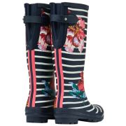 Joules Printed Tall Wellies With Adjustable Back Gusset