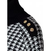 Kingsbury Cape Knit - Houndstooth