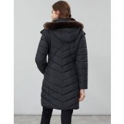 Cherington Chevron Quilted Longline Padded Coat