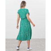 Yasmine Button Through V Neck Dress