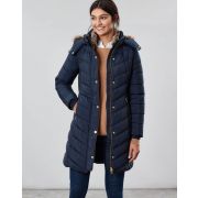 Cherington Chevron Quilted Longline Padded Coat