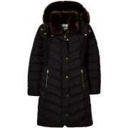 Cherington Chevron Quilted Longline Padded Coat
