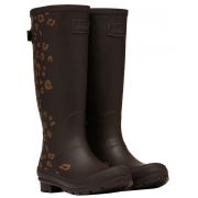 Joules Printed Tall Wellies With Adjustable Back Gusset