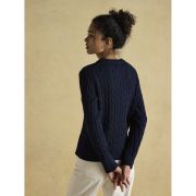 Classic Cable Cotton Crew Neck Jumper